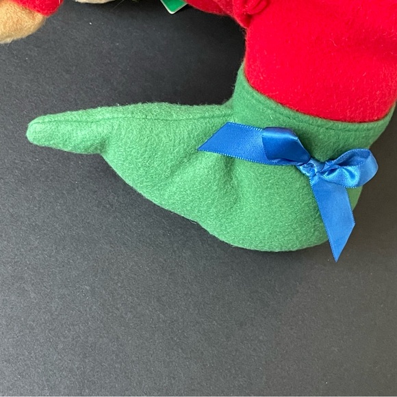 VINTAGE Hallmark Christmas CHRIS THE ELF TEDDY BEAR 12" Plush Stuffed Animal - Picture 16 of 16